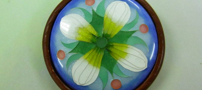 ハナミズキ【七宝教室生徒さん作品】 ハナミズキ【七宝教室生徒さん作品】