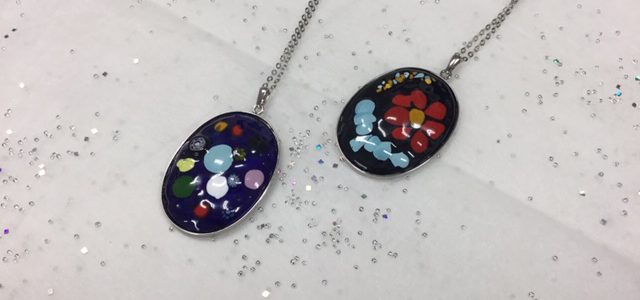 フリットで模様付けしました【1日体験】 フリットで模様付けしました【1日体験】