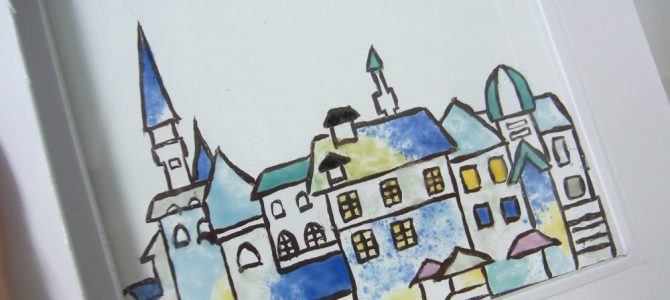 可愛い街並み【七宝教室生徒さん作品】 可愛い街並み【七宝教室生徒さん作品】