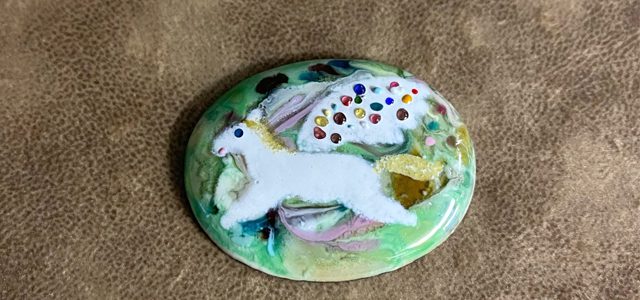 ペガサスと雪だるま【七宝教室生徒さん作品】 ペガサスと雪だるま【七宝教室生徒さん作品】